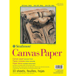 Strathmore 300 Series, 9" x 12" Canvas Pad, 10 Sheets/Pad, 3 Pads/Bundle (STTP310903-3)