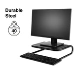 Staples TECH Standard Monitor Stand, Up to 27" Monitor, Black (35548)