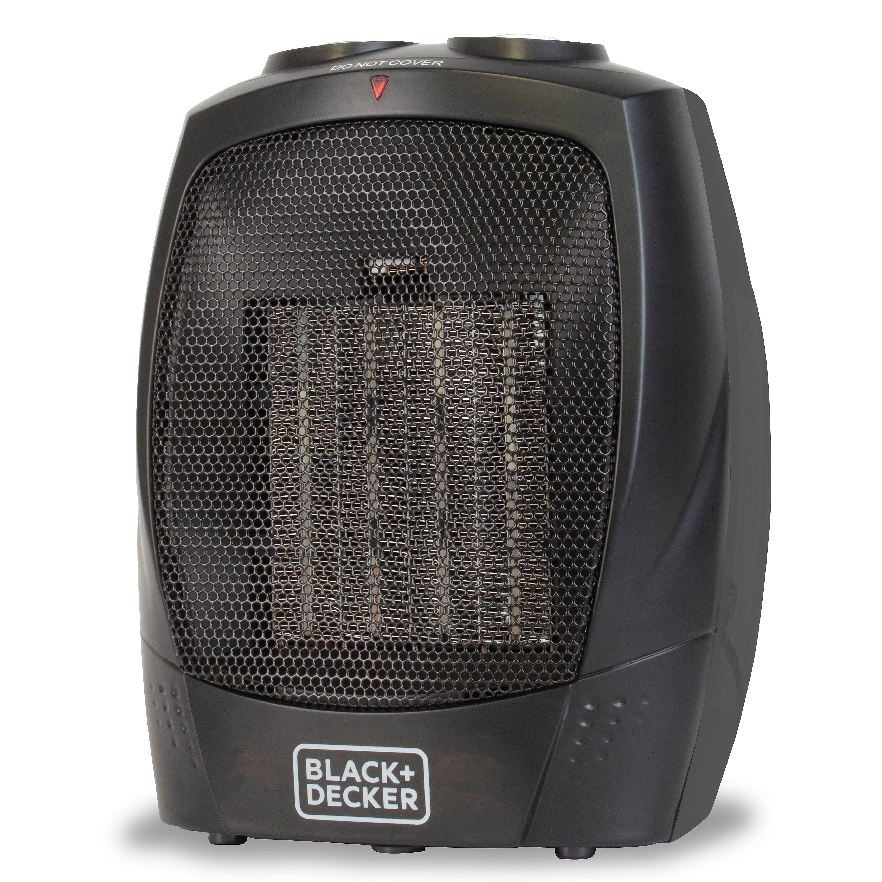 Black & Decker 1500-Watt Portable Ceramic Electric Heater, Black (BHDC201)