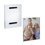 Azar Sign Holder, 8" x 10", Vertical, Wall Mounted, Clear, Acrylic, 10/Pack (129925)