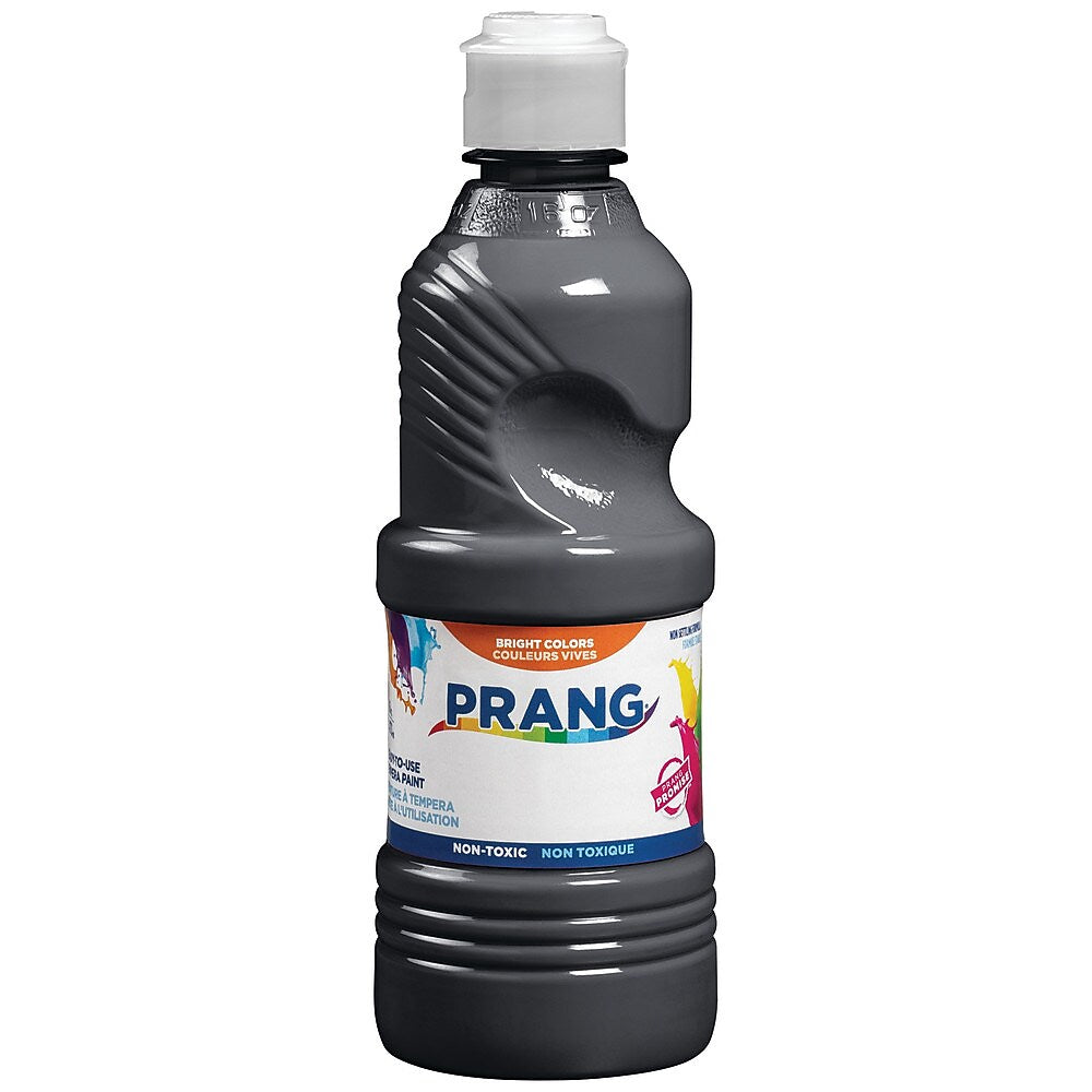 Prang Ready-to-Use Washable Tempera Paint, Black, 16 oz. (21608)
