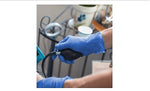 Ammex Professional ACNPF Nitrile Exam Gloves, Powder and Latex Free, Blue, Medium, 100/Box (ACNPF44100)
