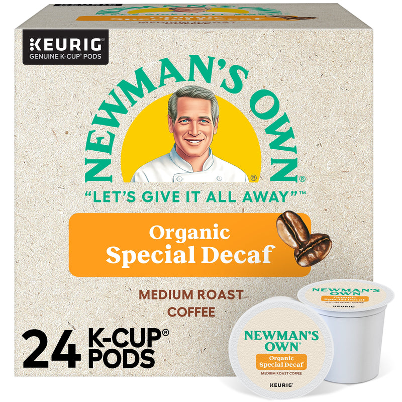 Newman's Own Organic Special Decaf Coffee Keurig® K-Cup® Pods, Medium Roast, 24/Box (5000351722)