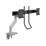 Humanscale Adjustable Dual Arms, Up to 28" Monitor, Silver (M82HBS)
