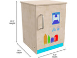 Flash Furniture Bright Beginnings Children's Kitchen Refrigerator with Integrated Storage (MK-ME03508-GG)