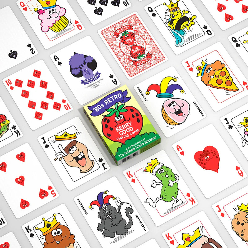 Trend Enterprises 80s Retro Collection Playing Cards & Vinyl Stickers Set, 6/Set (T-90673)