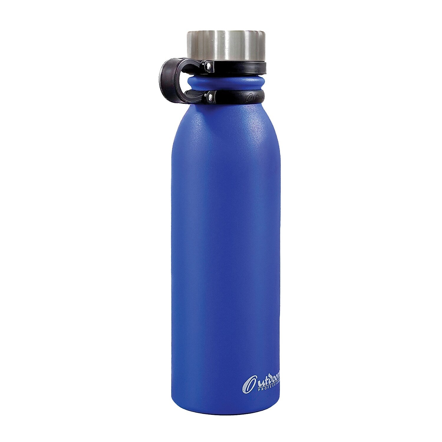 Outdoors Professional Stainless Steel Double Wall Insulated Travel Bottle, 20 oz., Blue (OUTD1312)