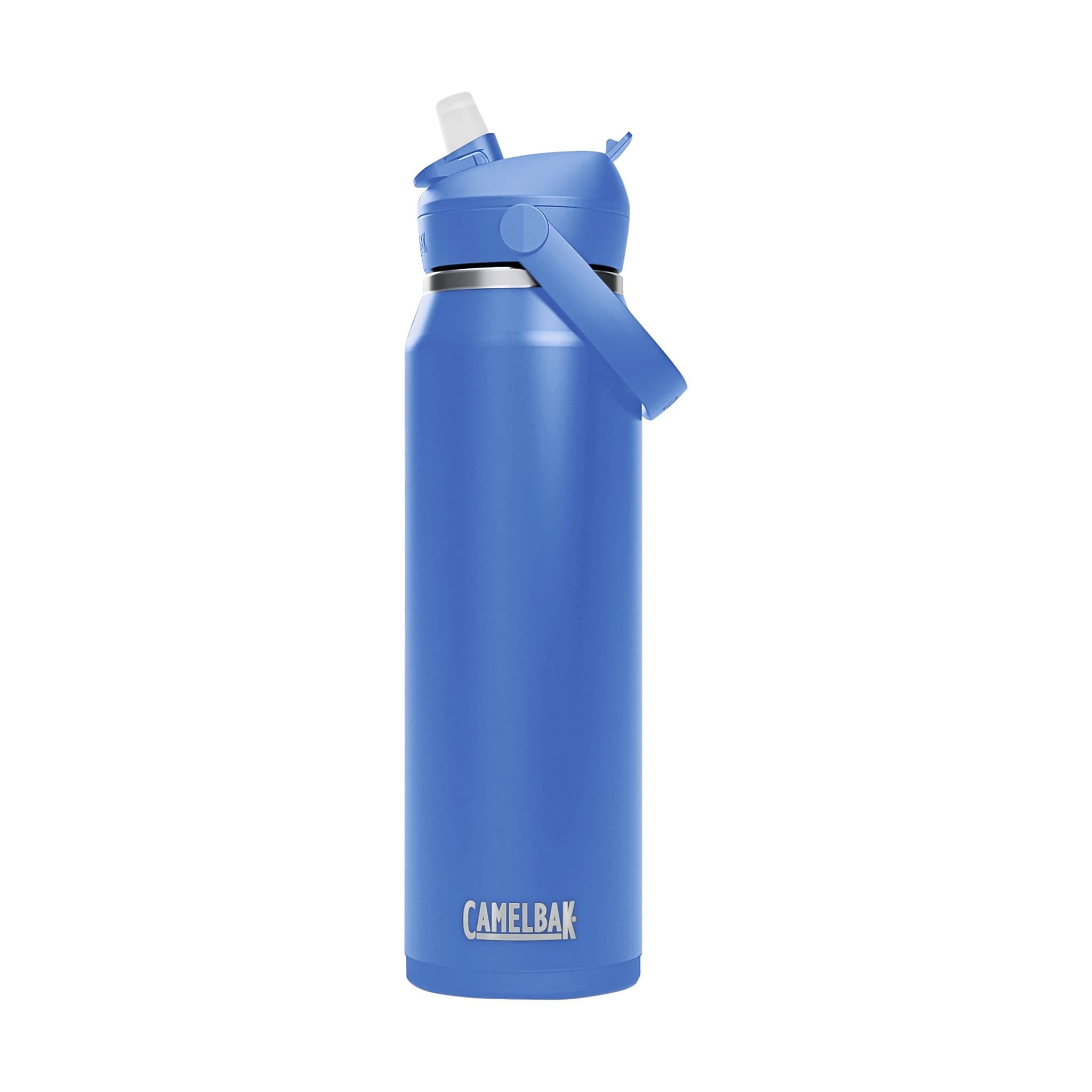 CamelBak Thrive FlipStraw Stainless Steel Vacuum Insulated Water Bottle, 32 oz., Sky Blue (2855406001)