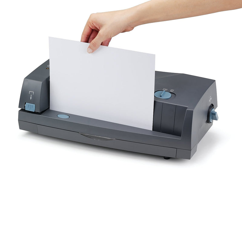 GBC Electric Desktop Adjustable Hole Punch, 24 Sheet Capacity, Gray (GBC7704270)