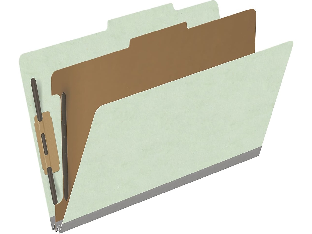 Medical Arts Press Pressboard Classification Folder, 1 Divider, 2" Expansion, Legal Size, Pale Green, 10/Box (DV-T52-14-3PGN)
