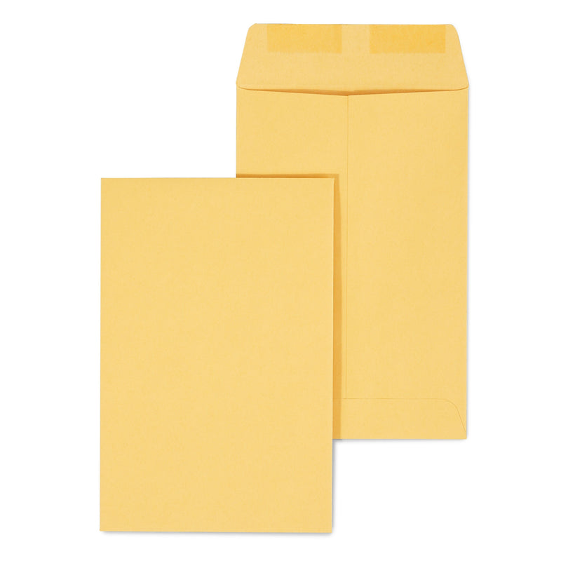 Staples Gummed Kraft Catalog Envelopes, 6" x 9", Brown, 100/Box (17097)