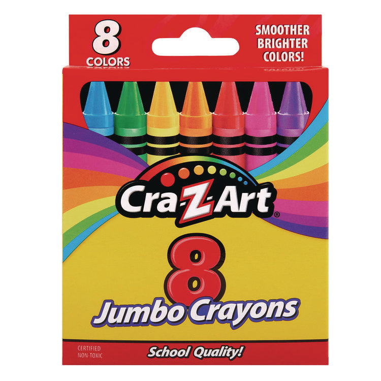 Jumbo Crayons, 8 Assorted Colors, 8/pack