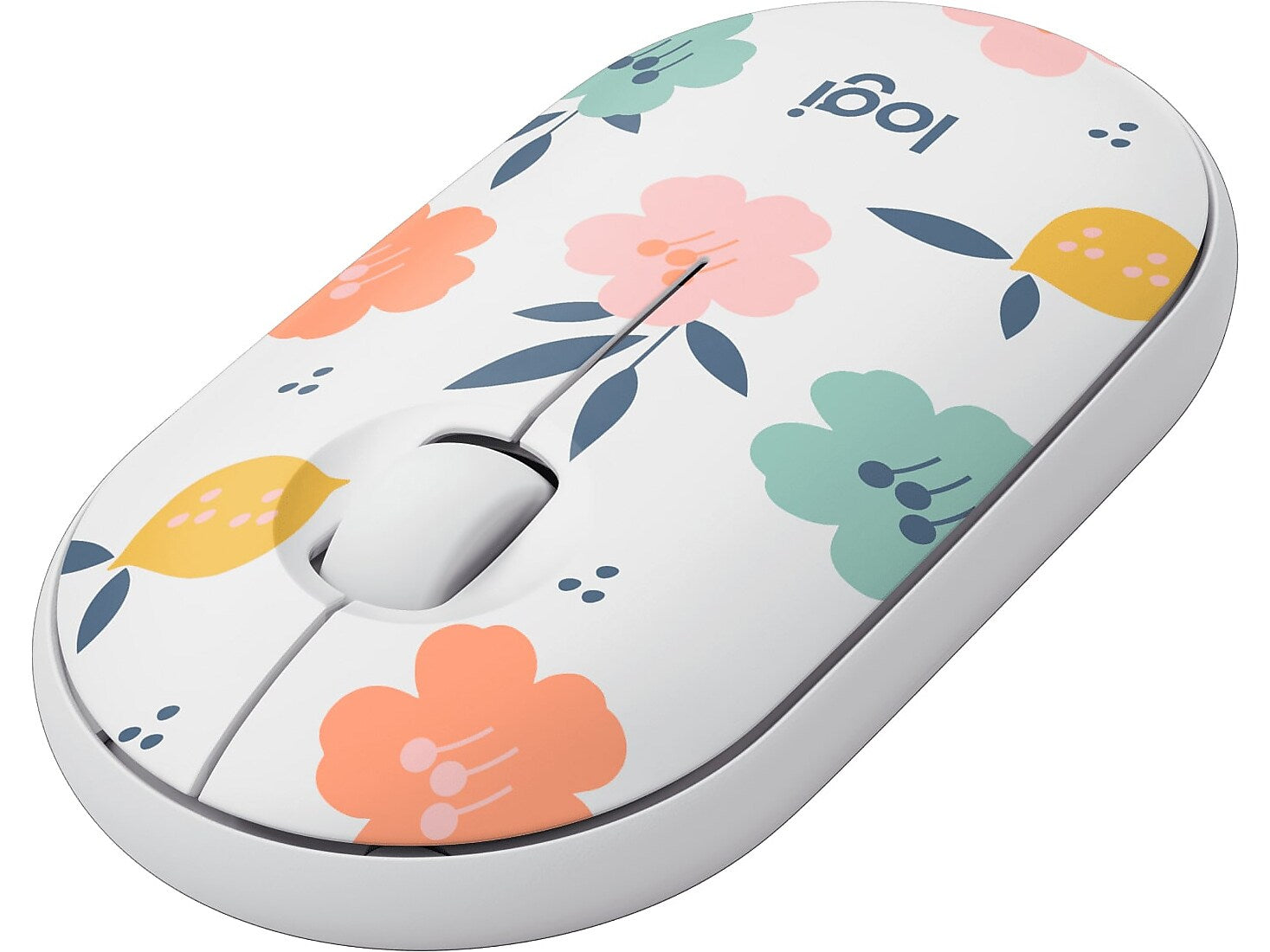 Logitech M340 Wireless Ergonomic Ambidextrous Optical USB Mouse, Floral Bouquet (910-007280)