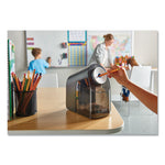 Model 1675 Teacherpro Classroom Electric Pencil Sharpener, Ac-Powered, 4 X 7.5 X 8, Black/silver/smoke