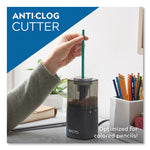Model 1799 Powerhouse Office Electric Pencil Sharpener, Ac-Powered, 3 X 3 X 7, Black/silver/smoke