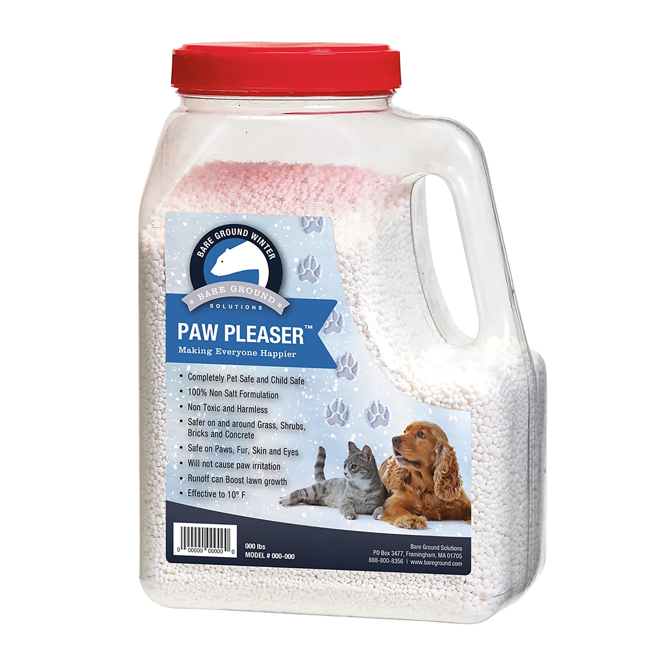 Bare Ground Paw Pleaser Pet Friendly Ice Melt Pellets, 9 lb. Jug (PP-9)