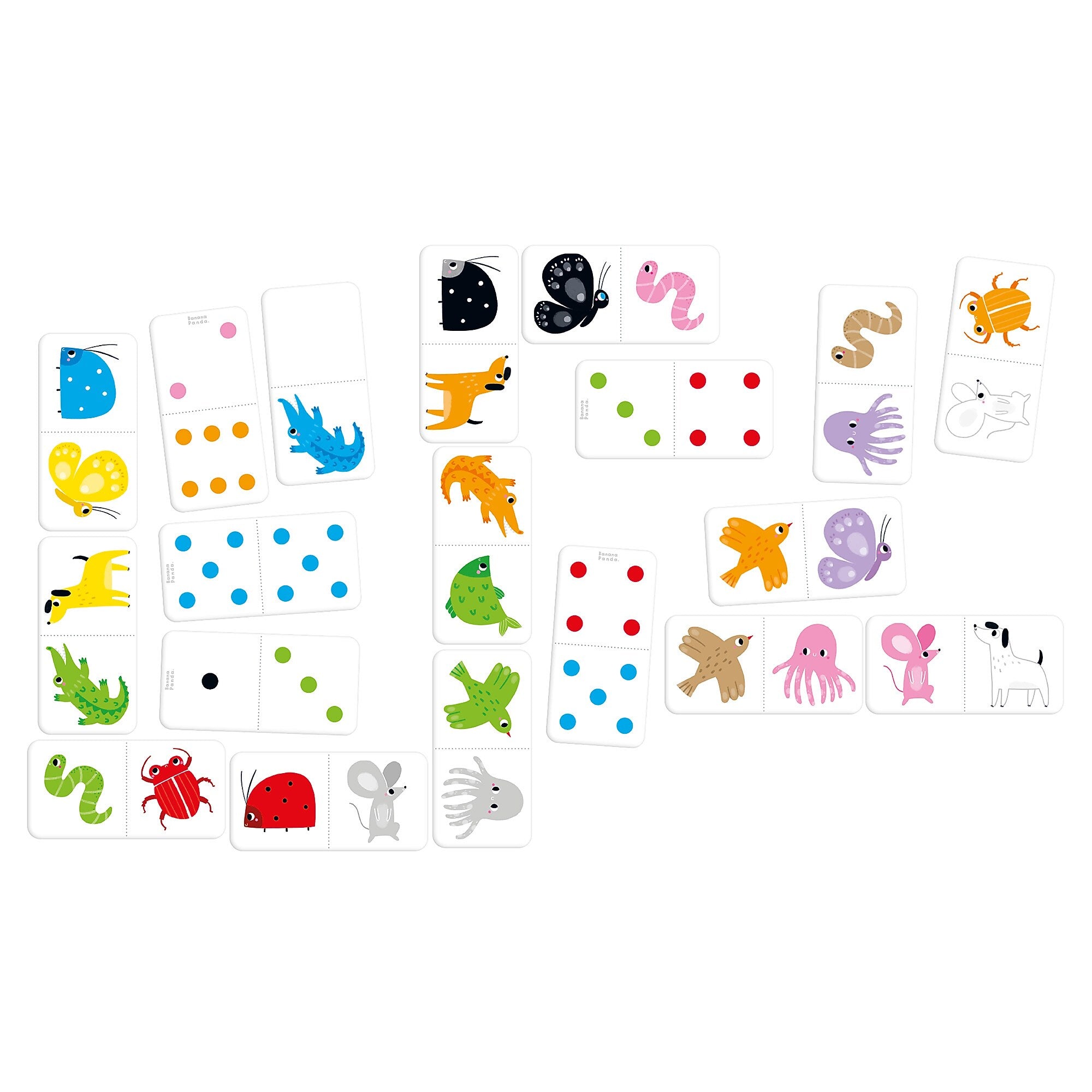 Banana Panda Let's Play Color Dominoes, Age 2+ (BPN49166)