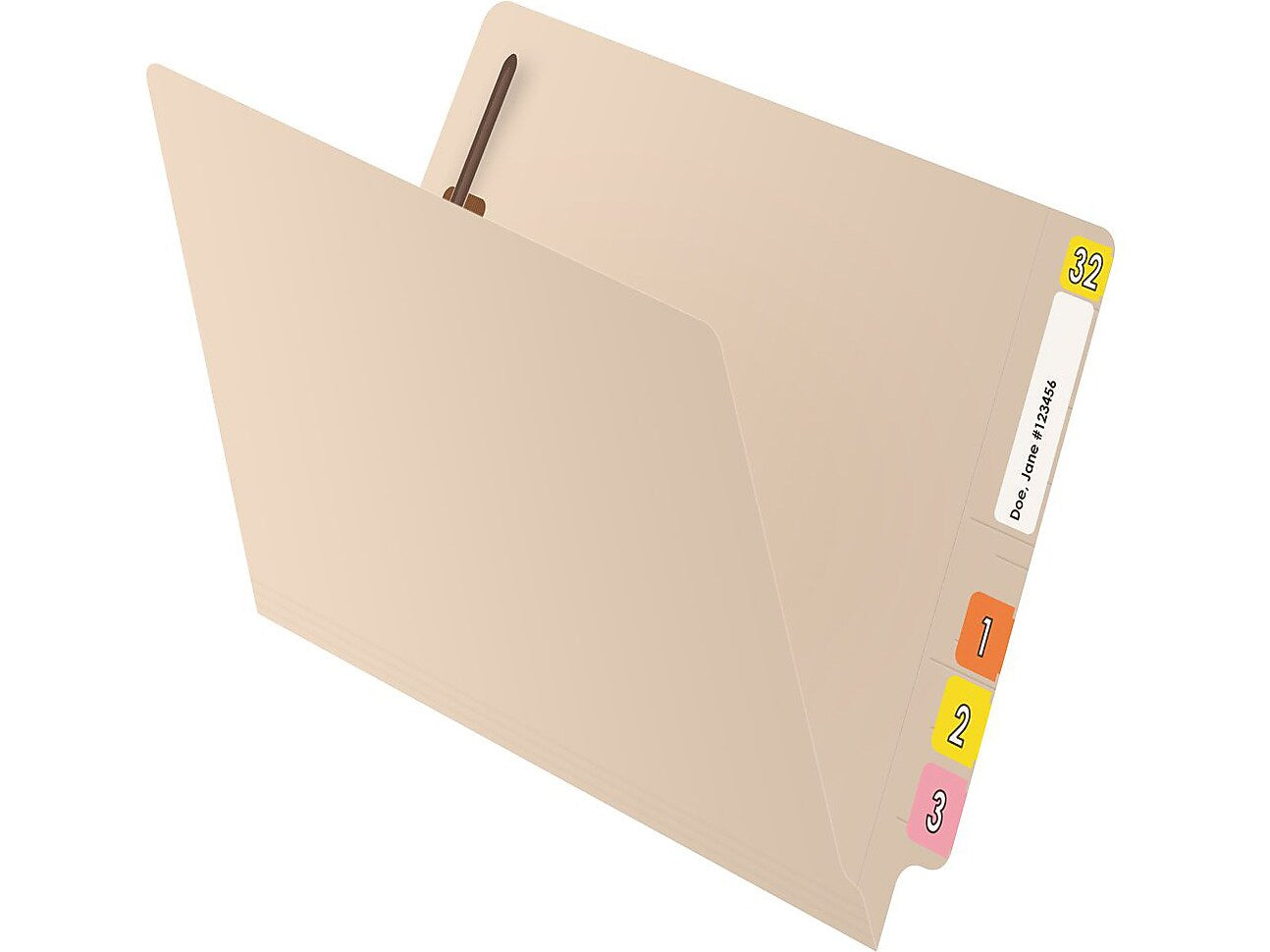 Medical Arts Press Reinforced End Tab File Folder, Straight Cut, Letter-Size, Manila, 50/Box (S-01323)