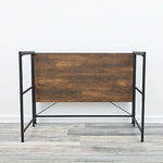 Advantus Flipshelf 40"W Workstation Desk, Wood Grain/Black (39347)