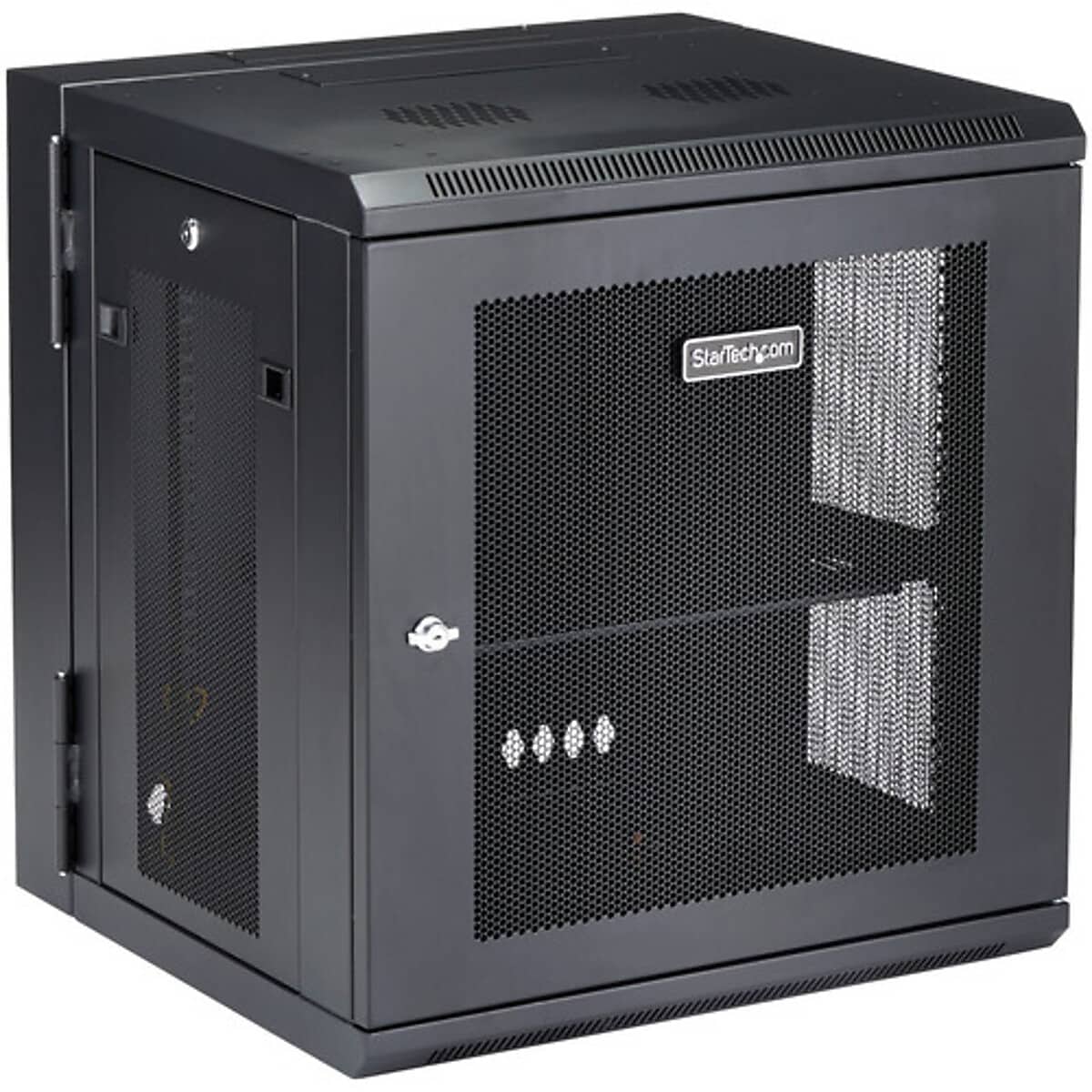 StarTech Network Rack Enclosure 19" Cabinet, Black (RK12WALHM)