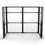 VersaDesk WorkNest 66"H x 81"W U-Shaped Cubicle Panel Workstation, Black (WNCC-7248-B)