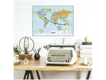 RoomMates Map of the World Contemporary Wall Decal, Geography (RMK4285GM)