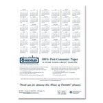 14-Month Recycled Ruled Monthly Planner, 11 x 8.5, Blue Cover, 14-Month: Dec 2024 to Jan 2026
