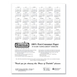 Academic Year 14-Month Recycled Ruled Monthly Planner, 11 x 8.5, Black Cover, 14-Month: July 2025 to Aug 2026