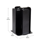 Mind Reader 4-Compartment Cup and Lid Carousel Coffee Countertop Organizer, Black (CDISP-BLK)