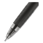Signo 207 Needle Point Gel Pen, Retractable, Medium 0.7 mm, Black Ink, Smoke/Black Barrel, 4/Pack