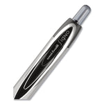 Signo 207 Needle Point Gel Pen, Retractable, Medium 0.7 mm, Black Ink, Smoke/Black Barrel, 4/Pack