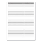 Recycled Weekly Appointment Book Ruled without Appointment Times, 8.75 x 6.88, Black Cover, 12-Month (Jan to Dec): 2025