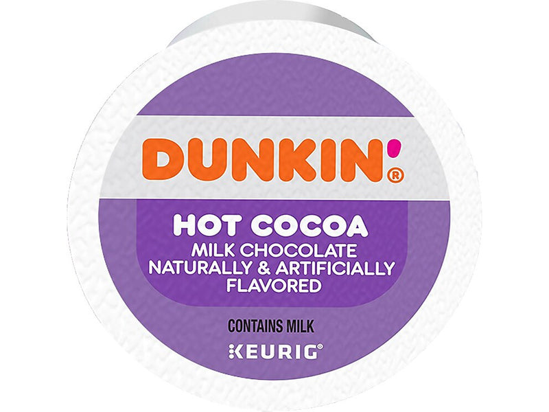 Dunkin' Milk Chocolate Hot Cocoa, Keurig® K-Cup® Pods, 22/Box, 4 Boxes/Carton (611247377215CT)