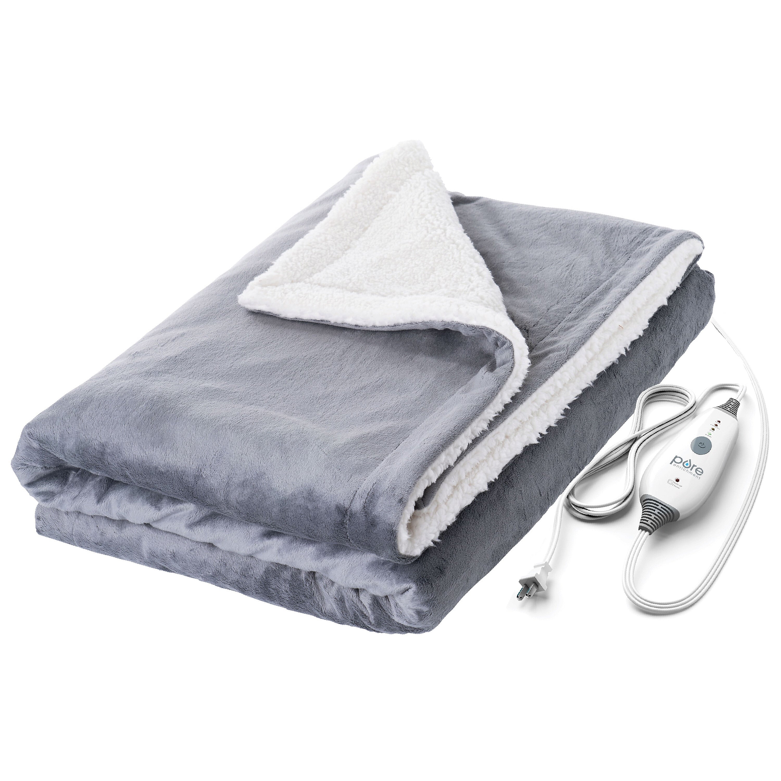 Pure Enrichment Large Heated & Weighted Throw Blanket (PEHTWGHT-G-RT)