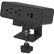 Humanscale NeatHub 2-Outlet, 2-USB Port Power Strip, 68" Cord, Black (NH1NAPPCAB)