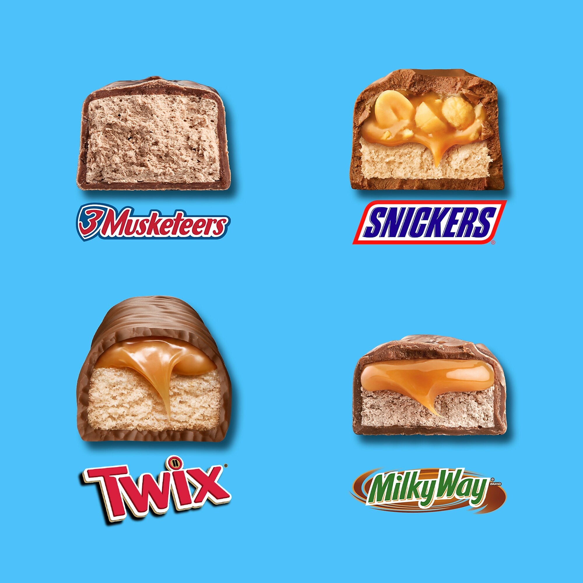 Mars Minis Milk Chocolate Candy Bars Jumbo Variety Pack, 30.63 oz. (460690)