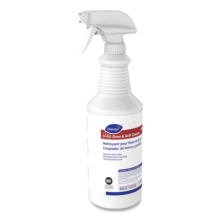 Suma Oven And Grill Cleaner, Neutral, 32 Oz, Spray Bottle, 12/carton