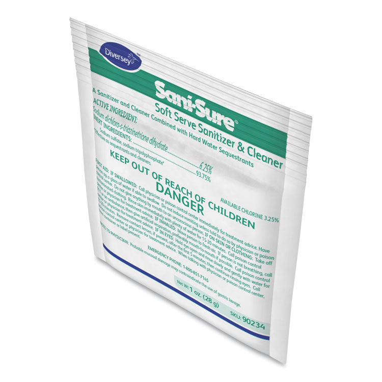 Sani Sure Soft Serve Sanitizer And Cleaner, Powder, 1 Oz Packet, 100/carton