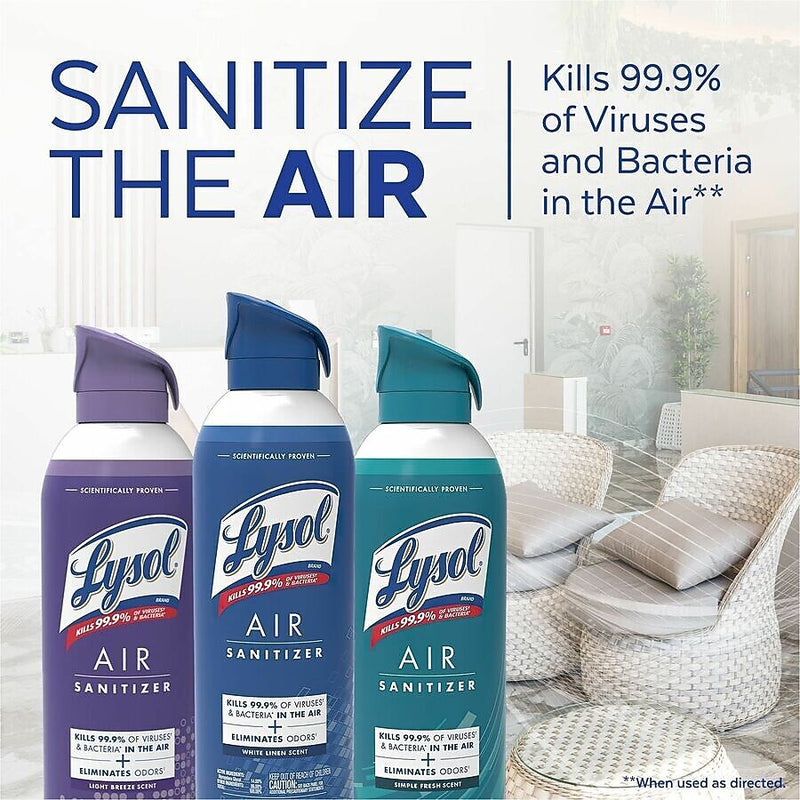 Lysol Air Sanitizer Spray, Sunkissed Petals Scent, 10 oz. (19200-56148)