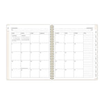2026 Blue Sky Bespoke Letterpress Cream Hearts 8.5" x 11" Calendar Year Weekly & Monthly Planner, Plastic Cover (156227)