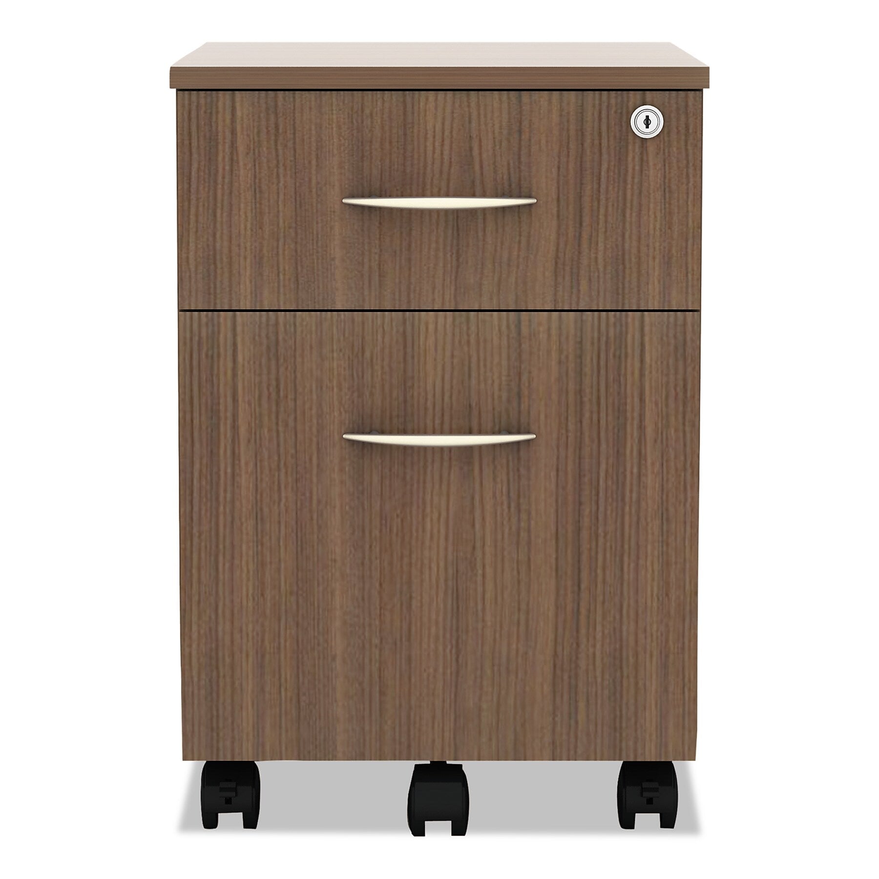 Alera® Valencia Series Mobile Box/File Pedestal, 14 3/4 x 19 1/8 x 22 7/8,Modern Walnut