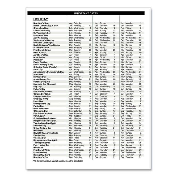 Executive Series Four-Person Group Practice Daily Appointment Book, 11 x 8.5, Black Hard Cover, 12-Month (Jan to Dec): 2025
