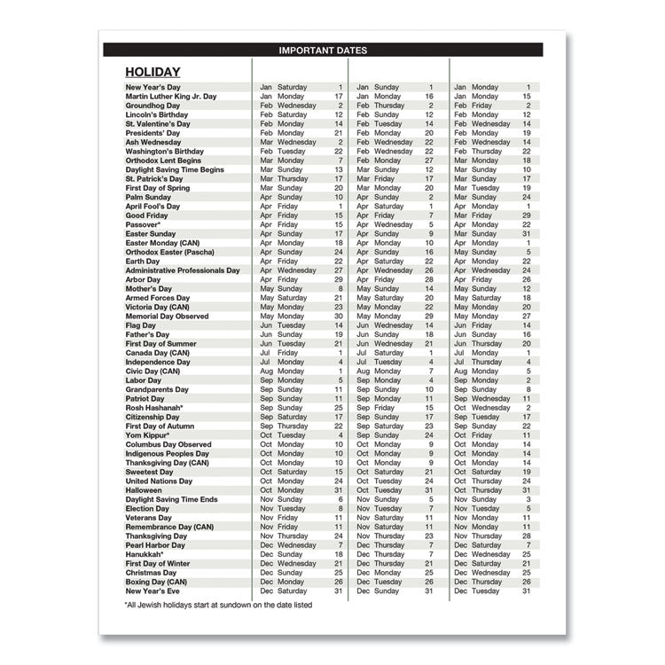 Academic Year Recycled Professional Weekly Planner, 11 x 8.5, Black Wirebound Soft Cover, 12-Month (Aug to July): 2025-2026