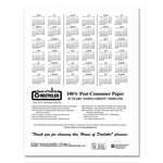 Recycled Professional Weekly Planner, 15-Minute Appts, 11 x 8.5, Black Wirebound Soft Cover, 12-Month (Jan to Dec): 2025