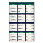 Four Seasons Business/Academic Recycled Wall Calendar, 24 x 37, 12-Month (July-June): 2025-2026, 12-Month (Jan to Dec): 2026