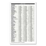 Recycled Weekly Appointment Book, 8 x 5, Black Cover, 12-Month (Jan to Dec): 2025