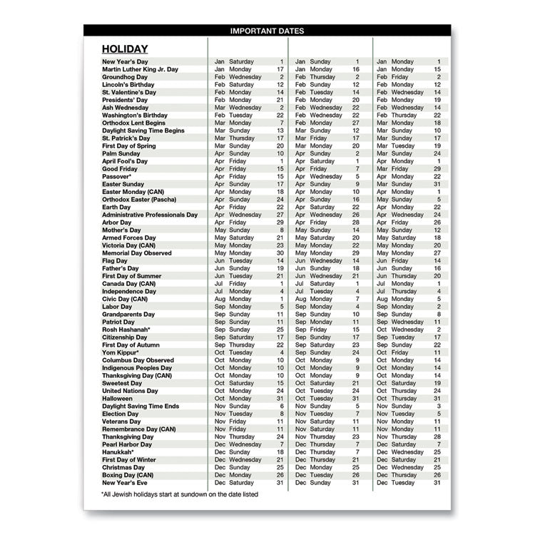 Recycled Professional Weekly Planner, 15-Minute Appts, 11 x 8.5, Black Wirebound Soft Cover, 24-Month: Jan 2025 to Dec 2026