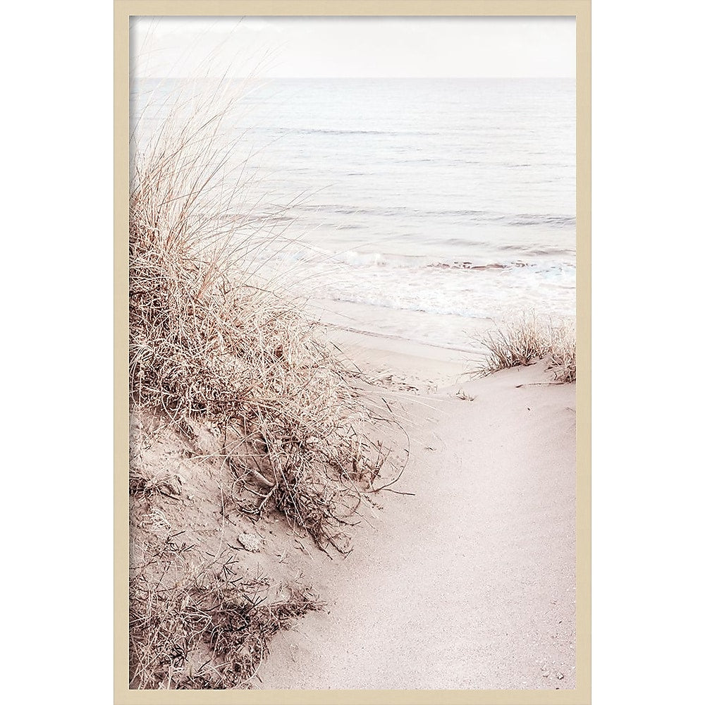 Amanti Art Beach Sand 10 by 1x Studio III Wood Framed Wall Art Print, 28" x 41" (A42677389841)