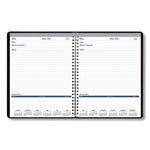 Recycled Meeting Note Planner, 11 x 8.5, Black Cover, 12-Month (Jan to Dec): 2025