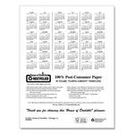 Recycled Meeting Note Planner, 11 x 8.5, Black Cover, 12-Month (Jan to Dec): 2025
